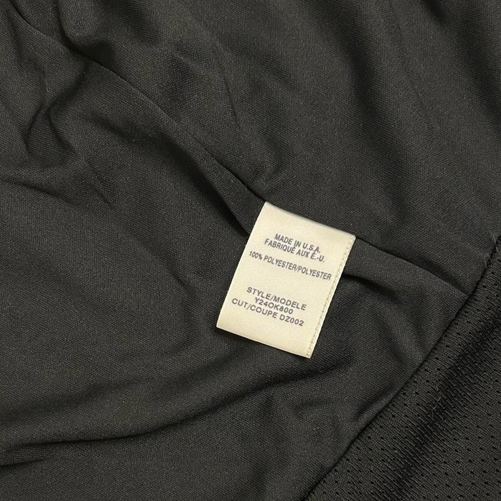 Vintage Y2K Guess Black Athletic Mesh Zip Up Hooded Jacket w Glitter Logo - Picture 5 of 8